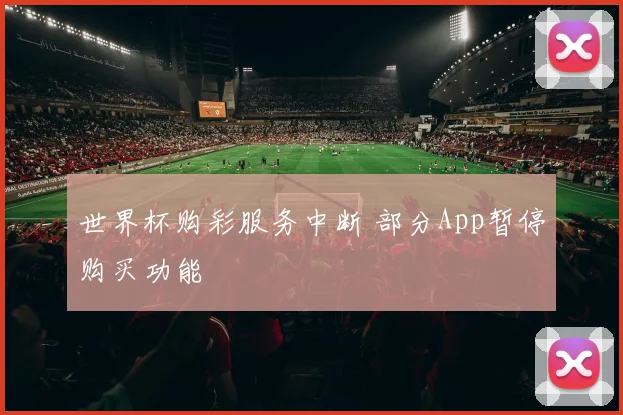 世界杯购彩服务中断 部分App暂停购买功能